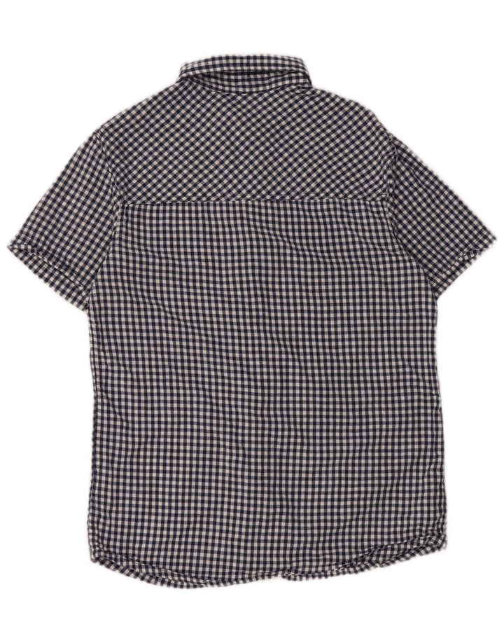 Camisa de manga corta para hombre Mountain Warehouse XS Algodón a cuadros azul