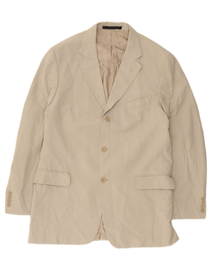 Marks & Spencer Chaqueta tipo blazer de 3 botones para hombre UK 38 Medium Beige