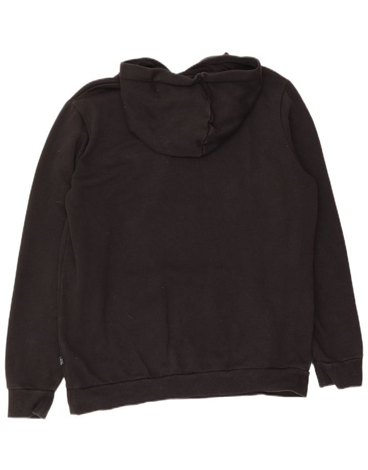 Puma Hombre Sudadera Con Capucha Gráfica Jersey De Algodón Negro Mediano