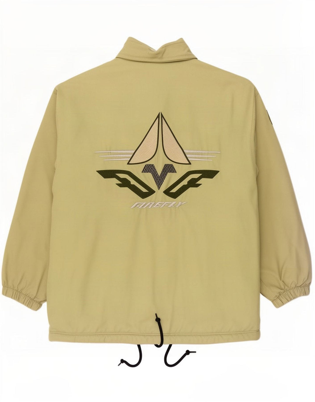 Etirel Chaqueta bomber holgada con estampado gráfico para hombre UK 38 Verde medio