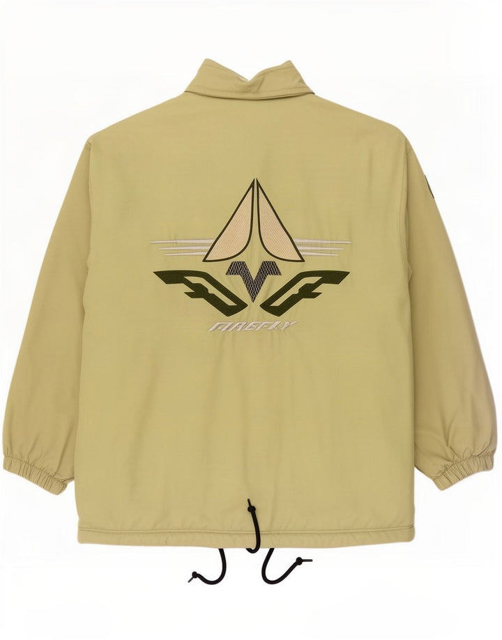 Etirel Chaqueta bomber holgada con estampado gráfico para hombre UK 38 Verde medio
