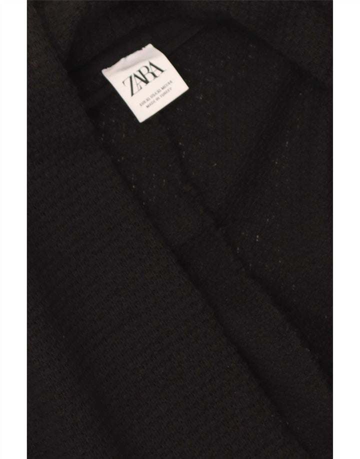 Zara Hombre Jersey Cárdigan Abierto Largo XL Negro