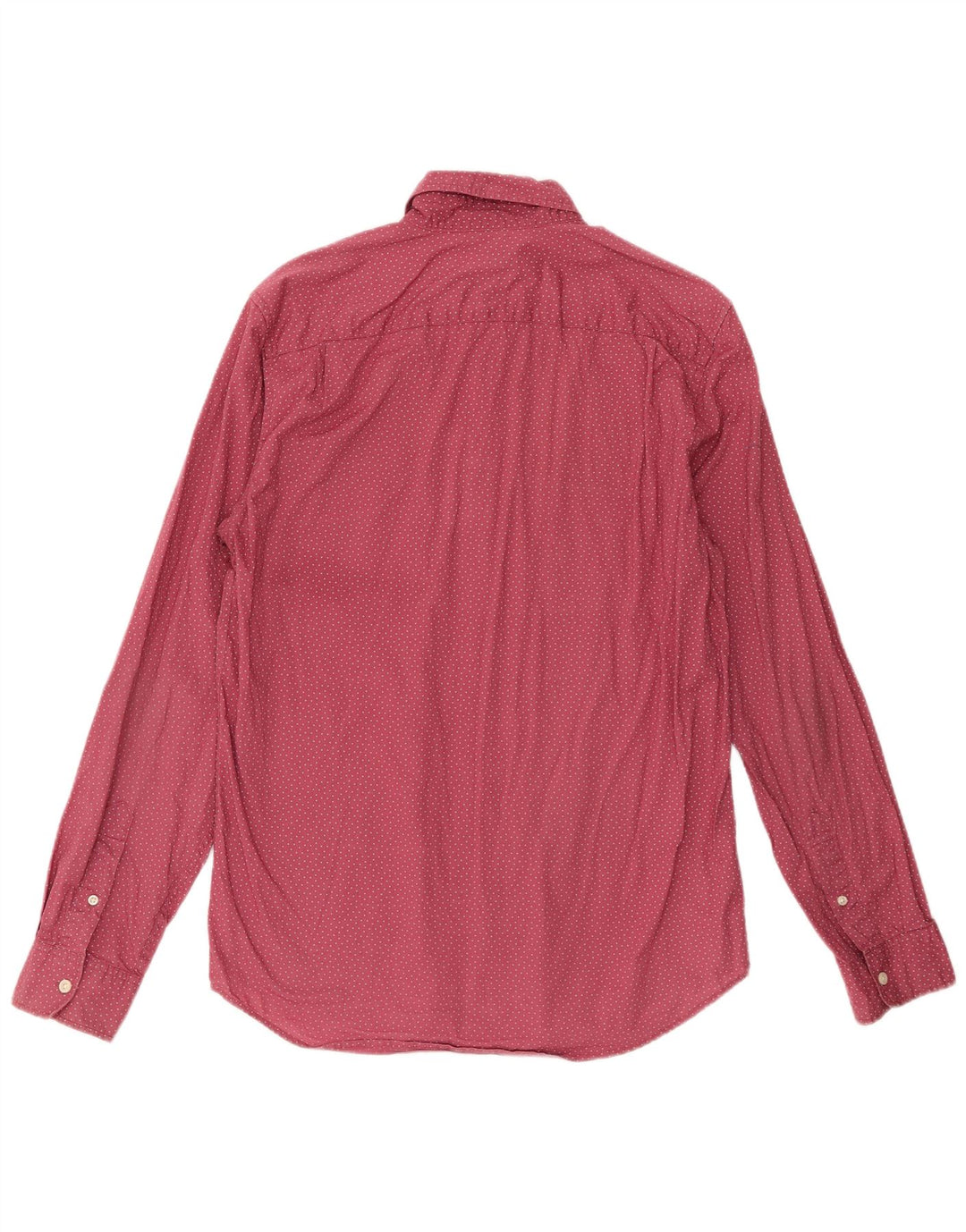 Camisa Gap Slim Fit De Algodón Con Lunares En Burdeos Medio