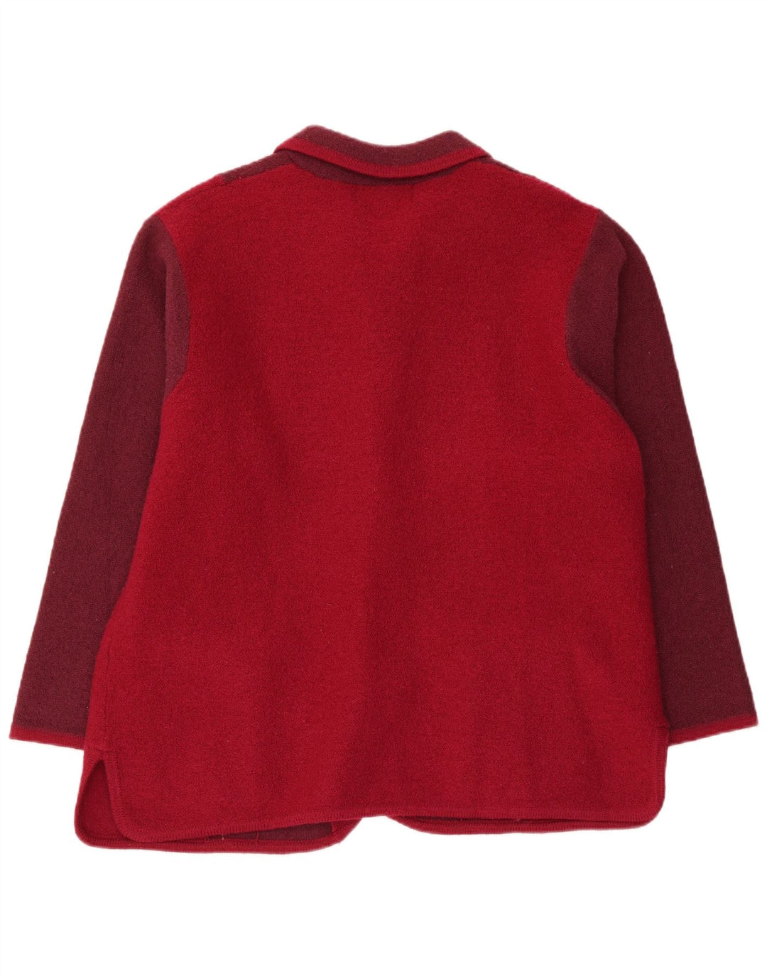 CASAMIA Chaqueta tipo blazer holgada para mujer UK 46 Large Borgoña Colorblock