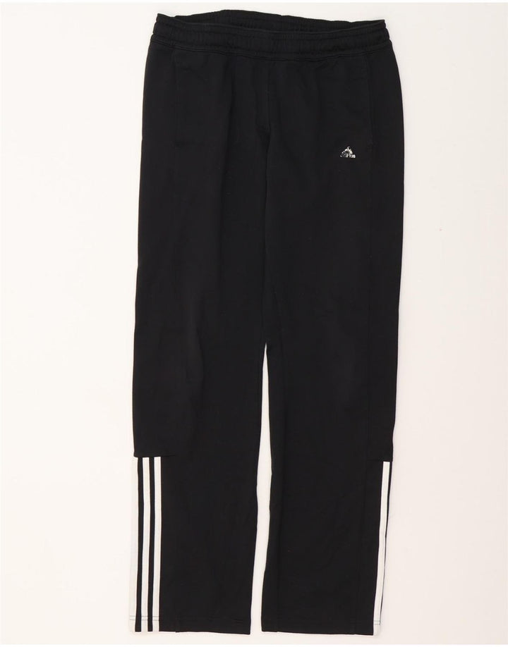Adidas Pantalones de chándal para mujer UK 8/10 Small Negro Poliéster