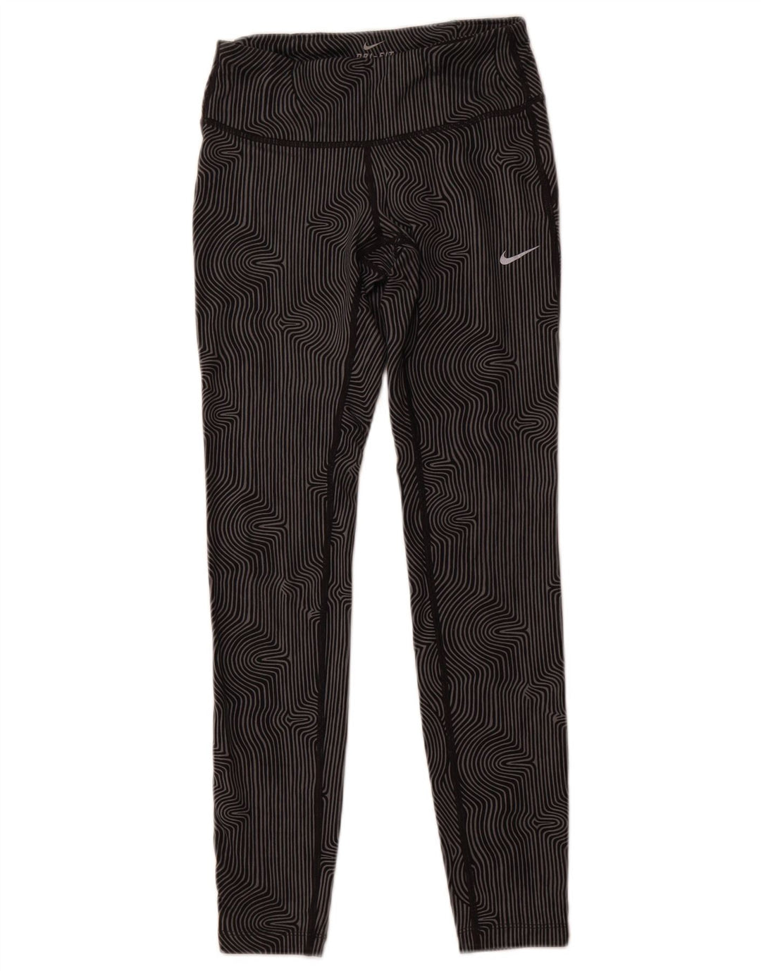 Leggings NIKE Dri Fit para mujer UK 6 XS Gris Pinstripe