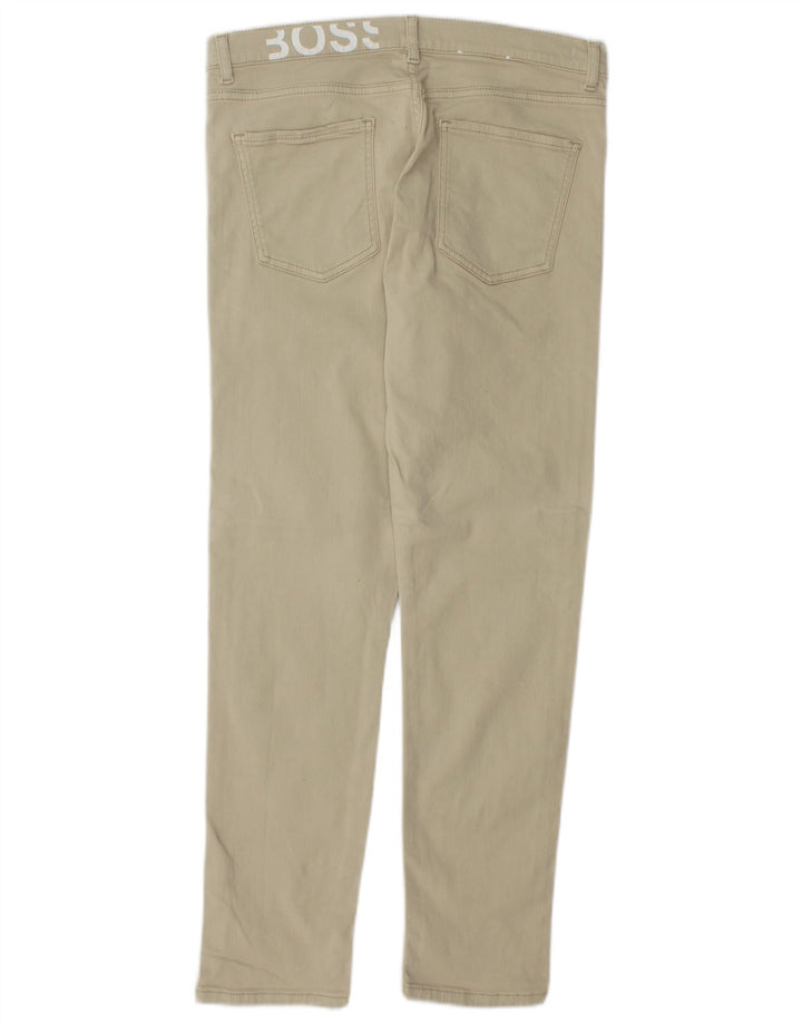 Vaqueros ajustados de talle alto para mujer HUGO BOSS W29 L28 Algodón verde