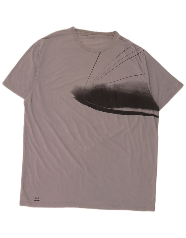 UNDER ARMOUR Camiseta gráfica Heat Gear para hombre Top XL Gris