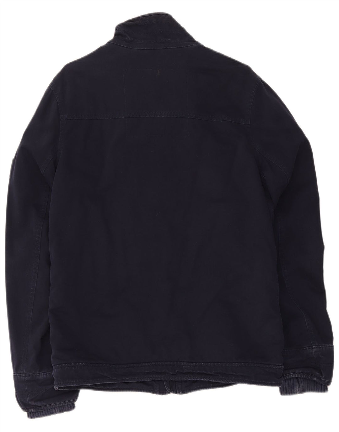 Superdry Chaqueta Sherpa Utility para hombre, talla 38, algodón azul marino mediano