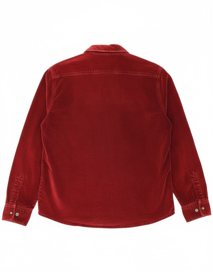 Think Pink Camisa de pana para mujer UK 44 Algodón burdeos mediano