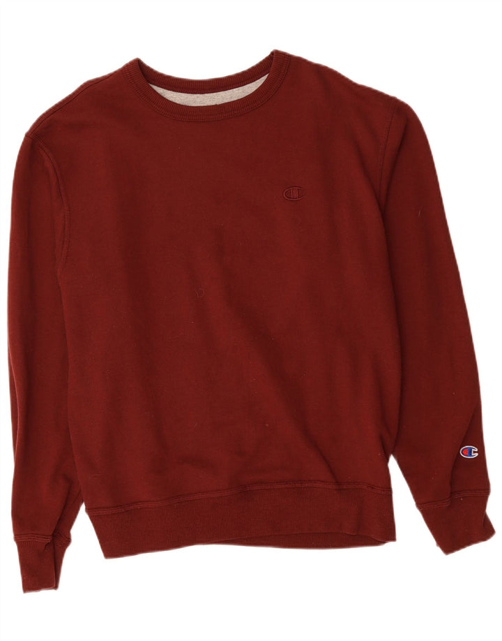 CHAMPION Mens Sweatshirt Jumper Medium Burgundy Cotton