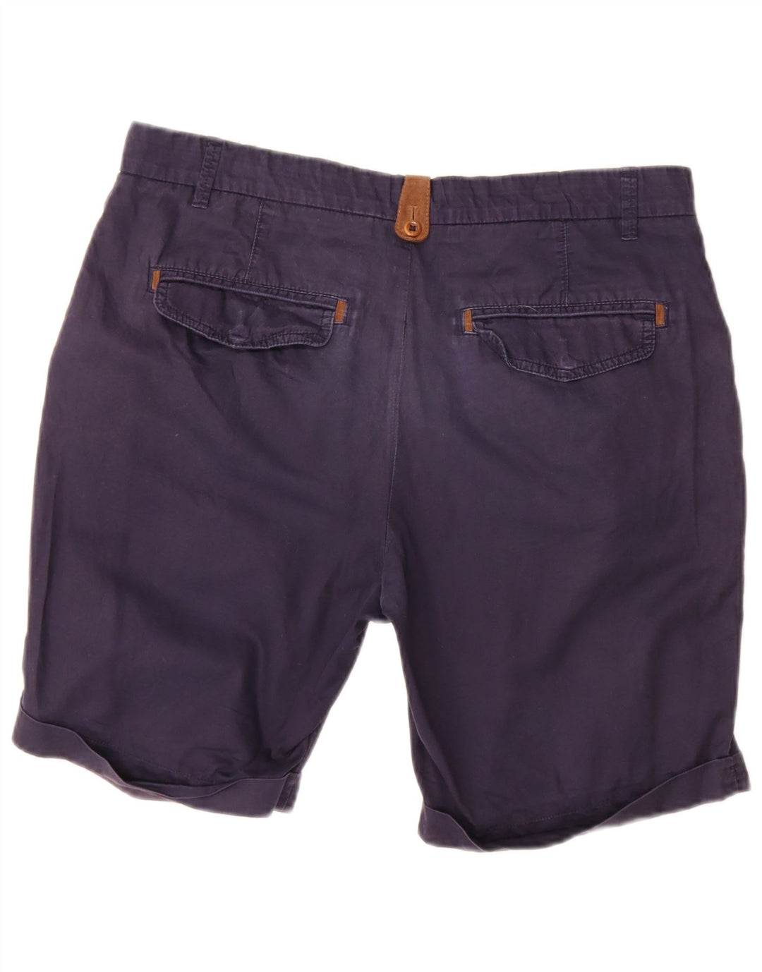 Zara Mens Chino Shorts EU 42 Large W32 Azul Marino