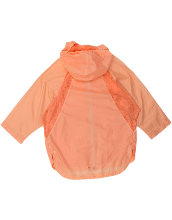 Adidas Chaqueta de lluvia extragrande con capucha para mujer UK 10 Small Orange