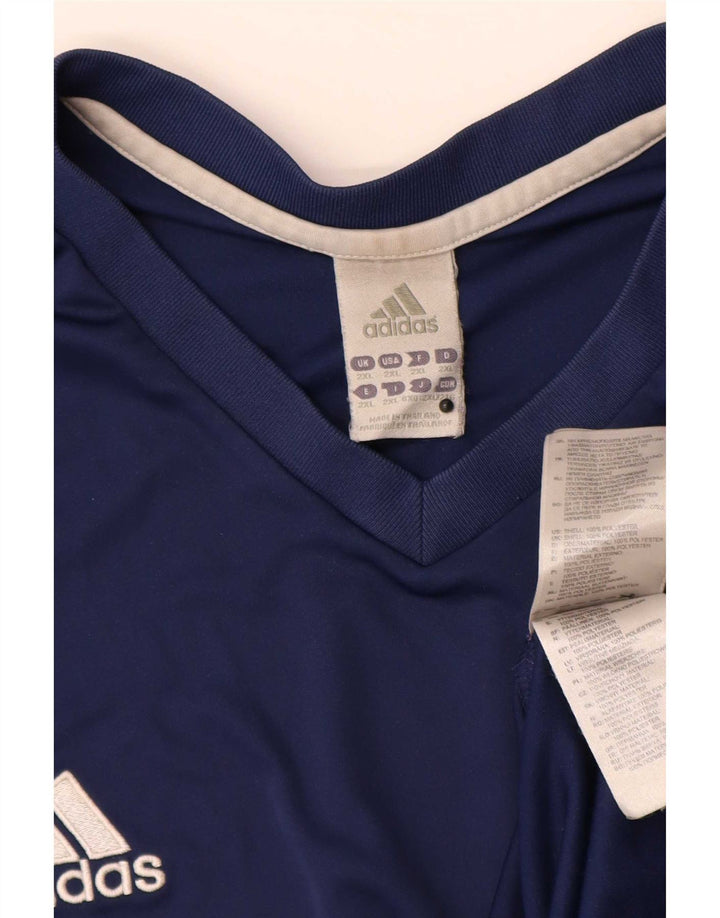 Adidas Camiseta Hombre Top 2XL Azul Marino Poliéster