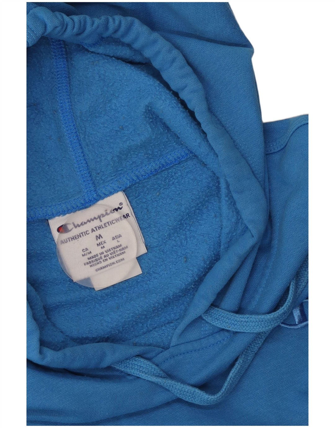 CHAMPION Jersey con capucha para hombre de algodón color block en azul medio