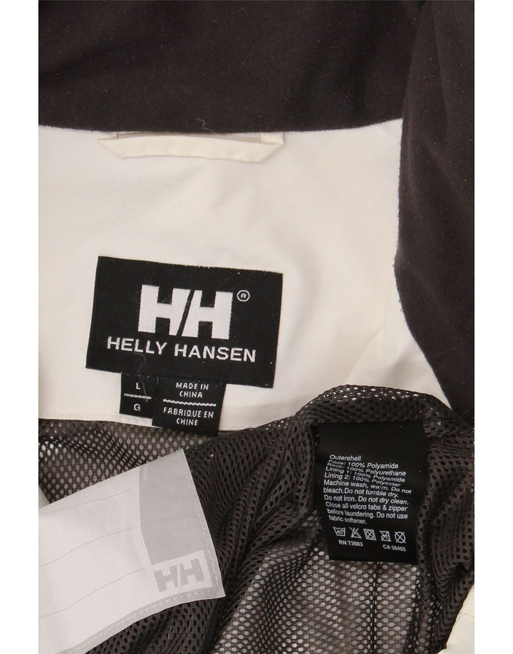Helly Hansen Chaqueta impermeable con capucha para hombre Reino Unido 40 Grande Color blanco