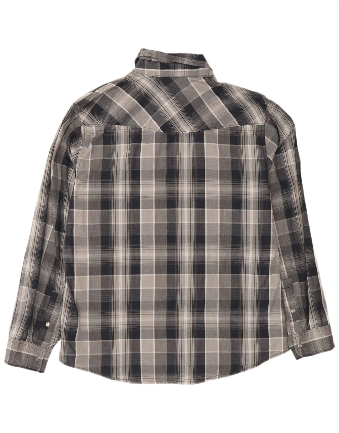 Camisa Levi's Hombre XL Algodón A Cuadros Gris
