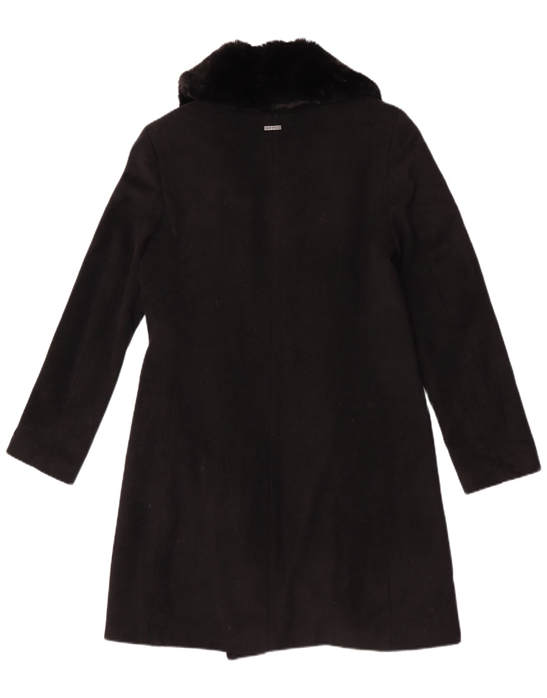 Abrigo Dkny para mujer UK 10 Small Lana negra
