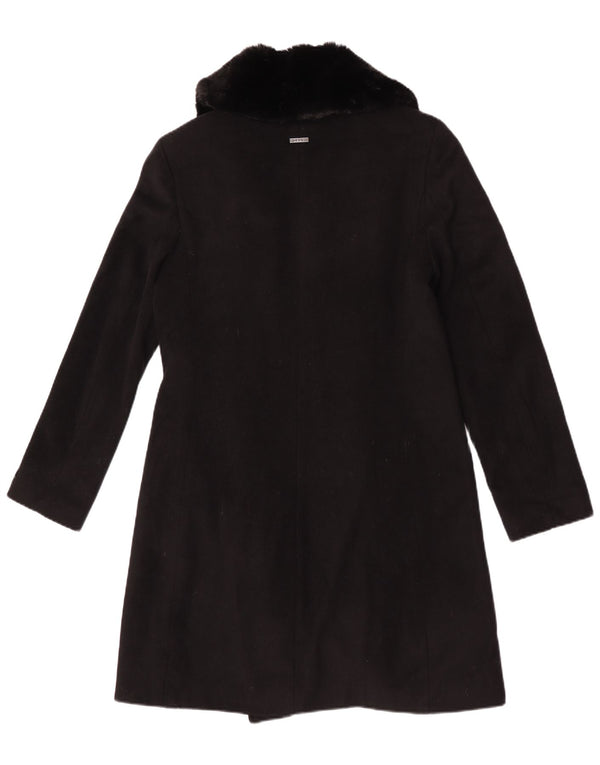 Abrigo Dkny para mujer UK 10 Small Lana negra