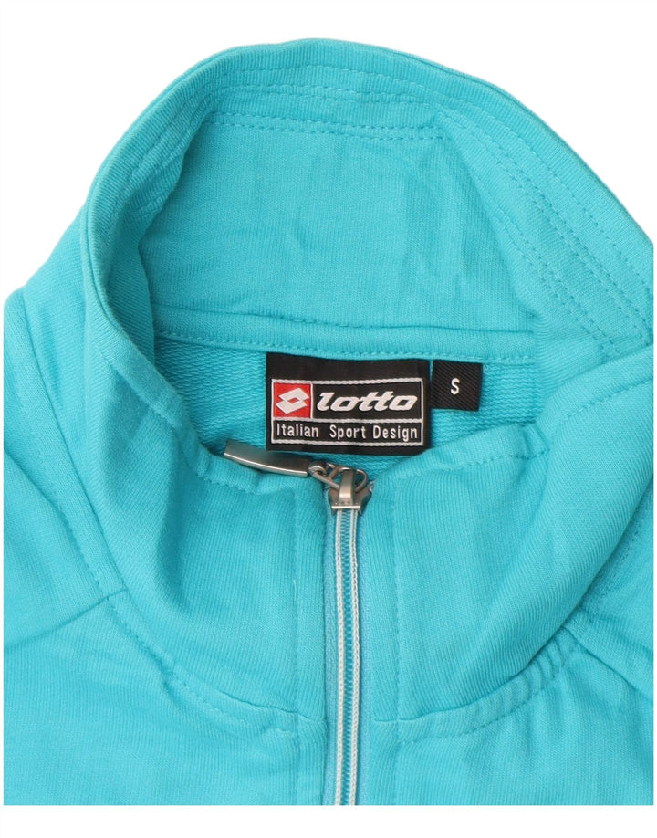 LOTTO Chaqueta de chándal para mujer UK 10 Small Blue Cotton