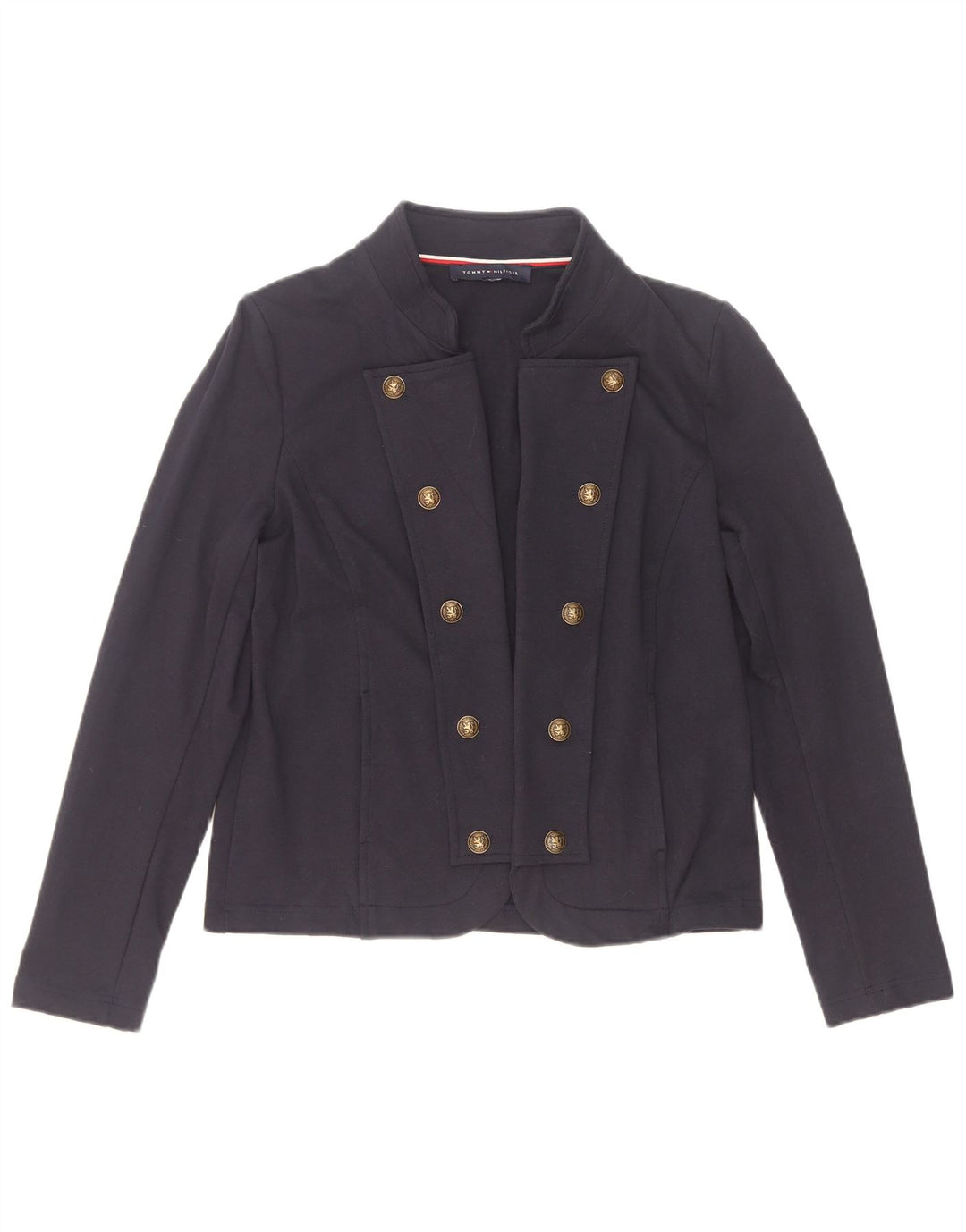 Tommy Hilfiger Chaqueta Bomber para Mujer UK 14 Mediana Azul Marino Algodón