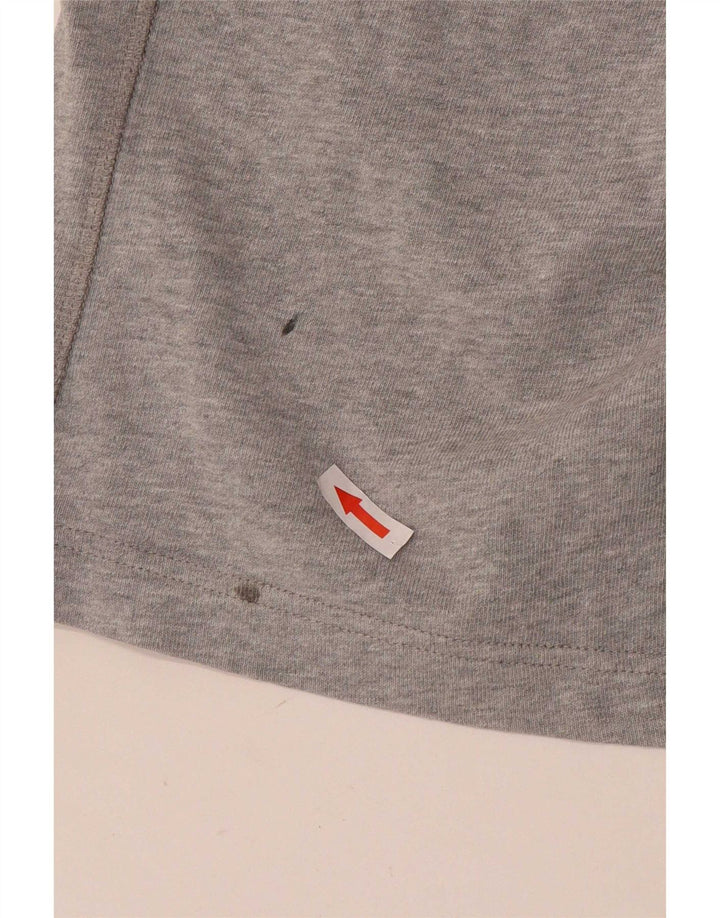 Nike - Pantalones cortos deportivos para hombre, talla pequeña, algodón gris