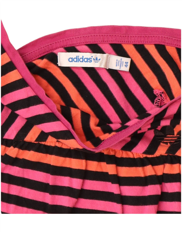 Blusa Adidas Mujer Top IT 44 Algodón Rayas Rosa Medio