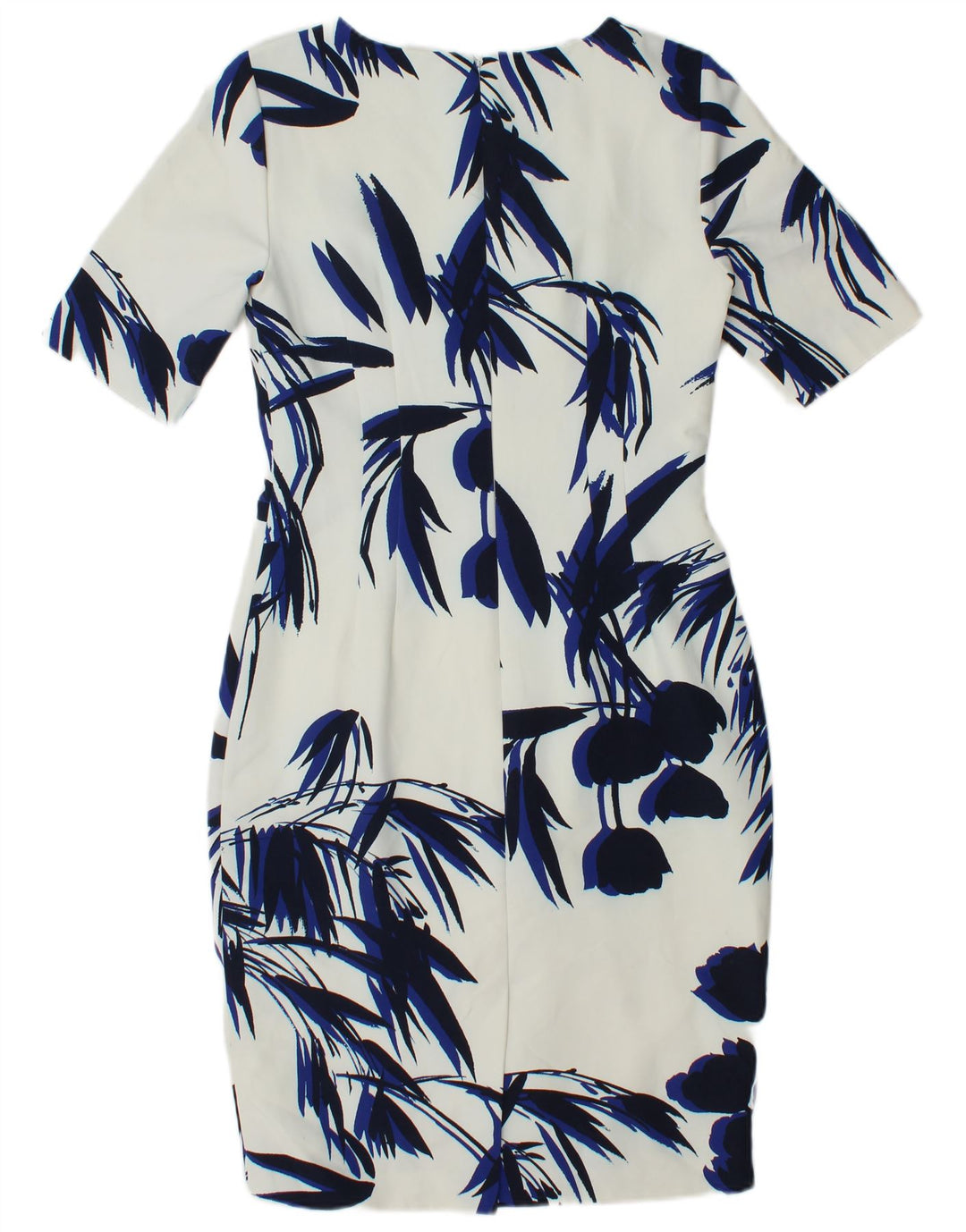Hobbs Vestido tubo para mujer UK 10 Pequeño poliéster floral blanco