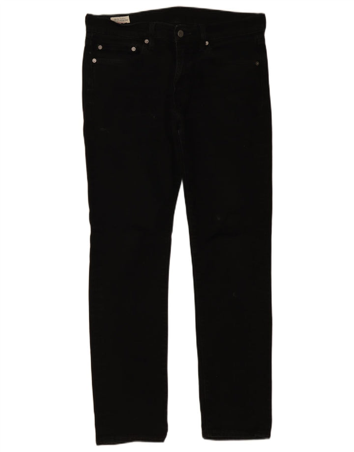 Levi's Hombre 511 Slim Jeans W32 L32 Algodón Negro