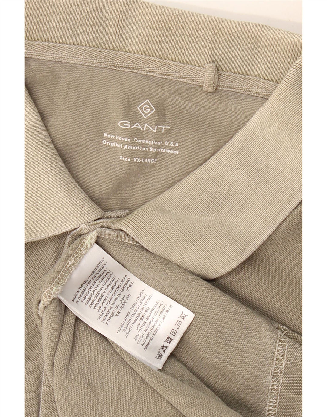 GANT Polo para hombre 2XL Caqui Algodón