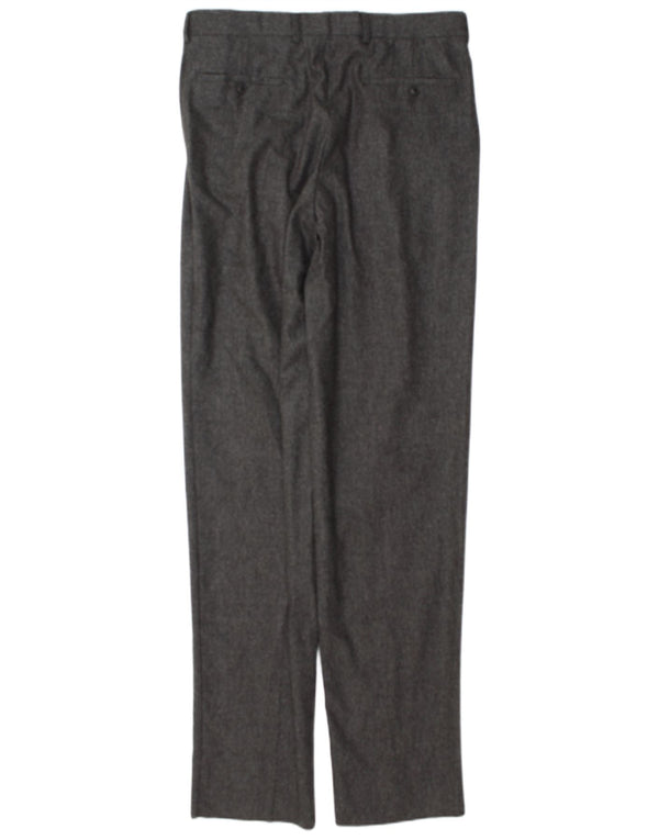 Basile Pantalón de traje con pinzas para hombre IT 48 Medium W32 L37 Lana gris