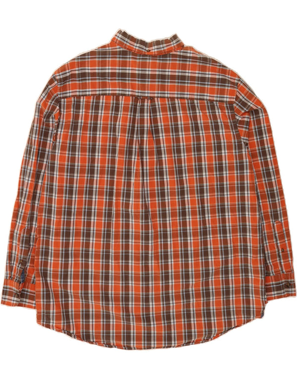 IZOD Mens Shirt 2XL Red Check Cotton