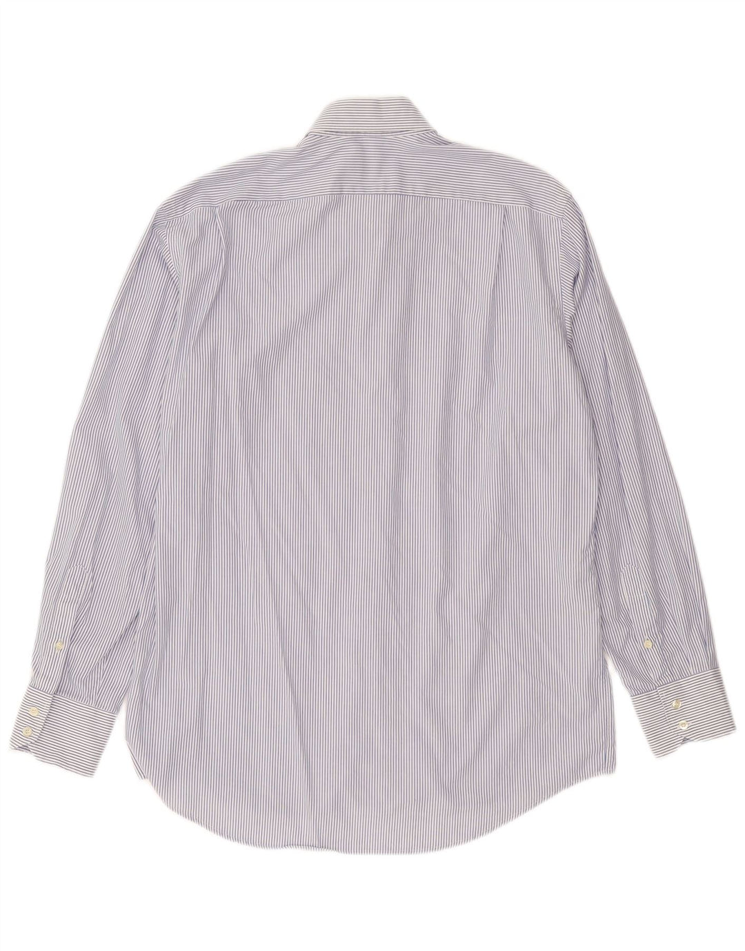 Camisa Lacoste Hombre Talla 40 Mediana Algodón Rayas Azul Marino
