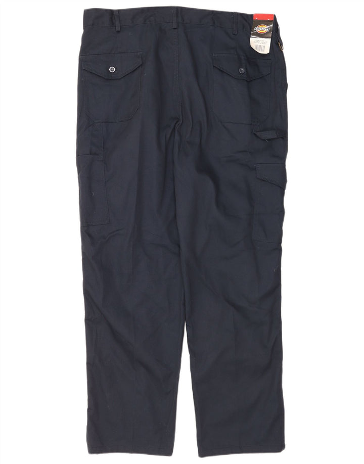 Dickies Pantalón cargo recto para hombre W40 L31 Poliéster azul marino
