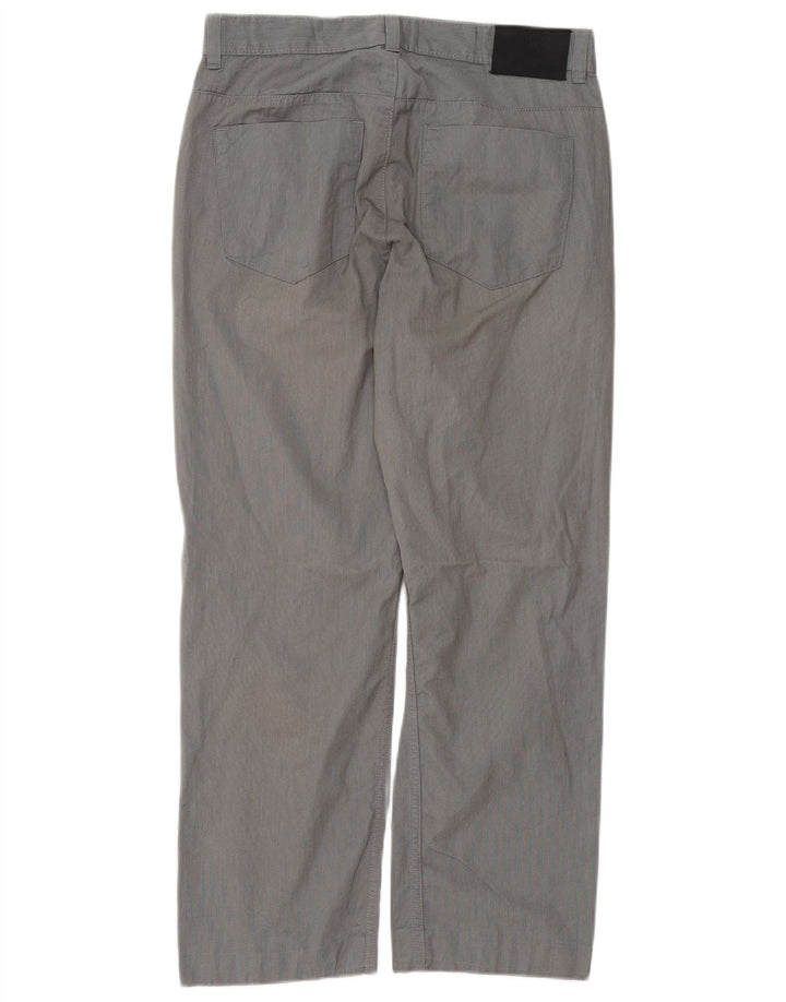 CALVIN KLEIN Pantalón casual recto para hombre W30 L27 Algodón gris