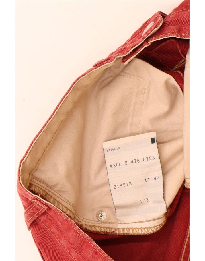 LEVI'S Mens 476 pantalones cortos de mezclilla W30 algodón rojo medio