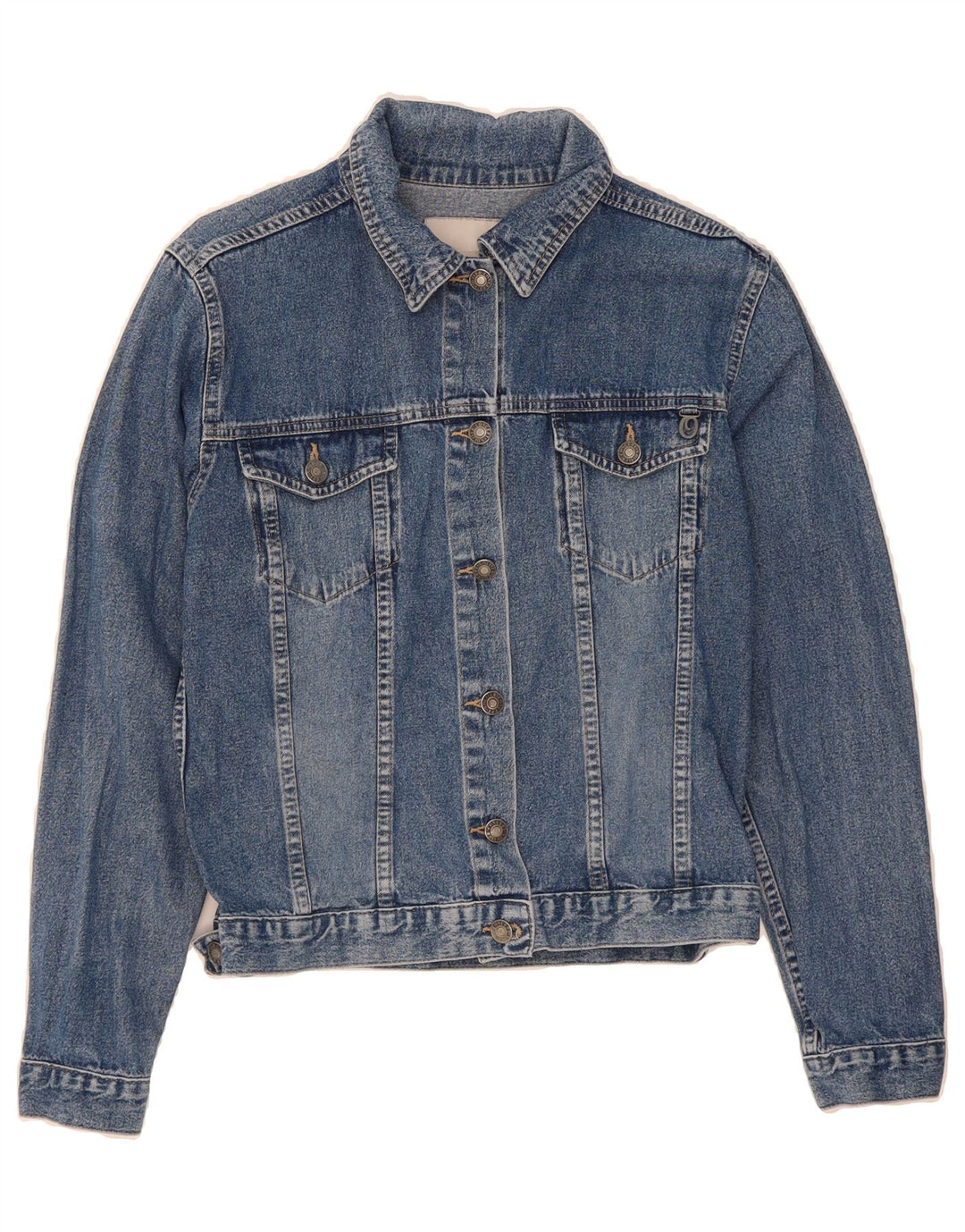 S.OLIVER Womens Crop Denim Jacket UK 18 XL Blue Cotton Vintage S.Oliver and Second-Hand S.Oliver from Messina Hembry 