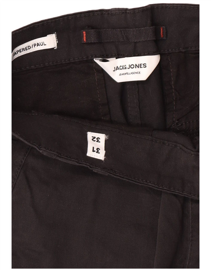 JACK & JONES Pantalones cargo Paul Tapered para hombre W31 L32 Clásico de algodón negro