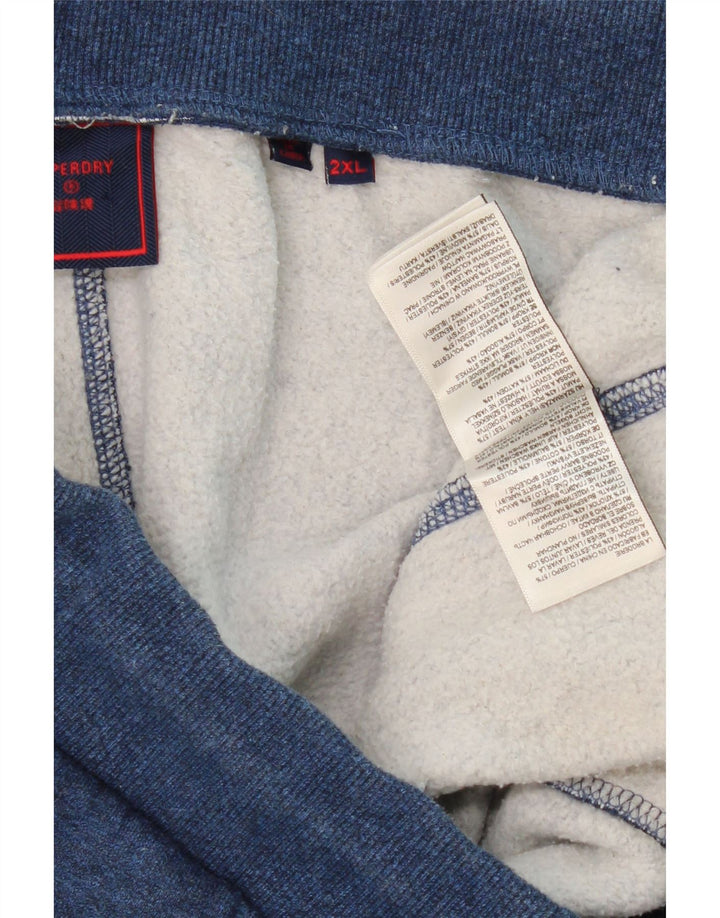 SUPERDRY Pantalón de chándal para hombre Joggers 2XL Algodón azul