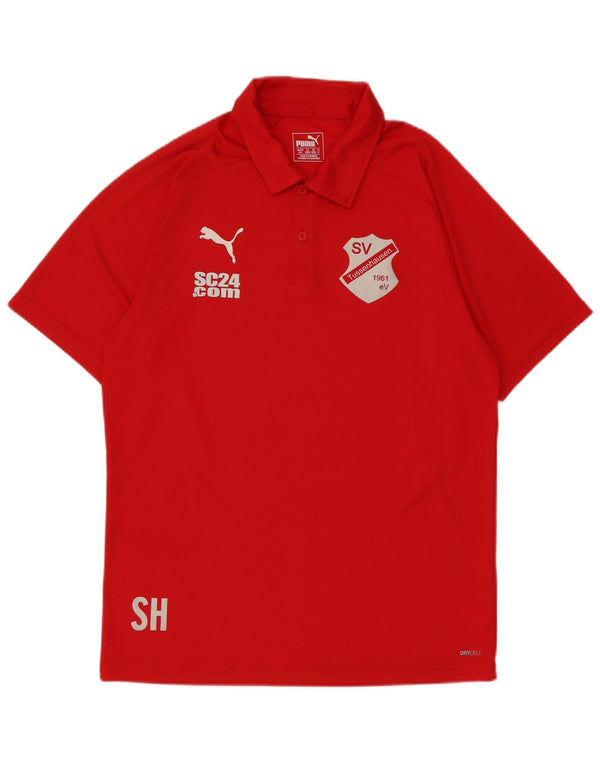 Puma Polo Gráfico Para Hombre Rojo Mediano