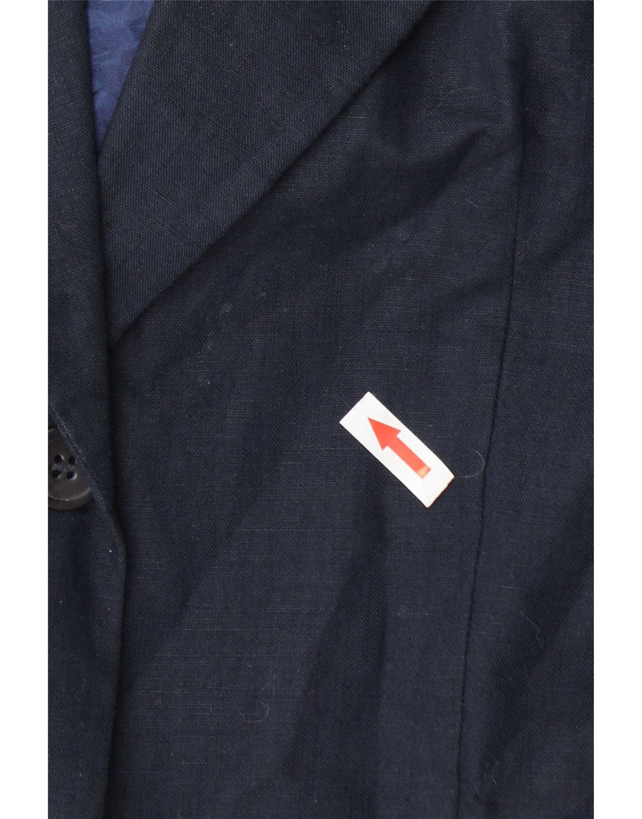 Benetton Blazer De 2 Botones IT 42 Medium Azul Marino Algodón
