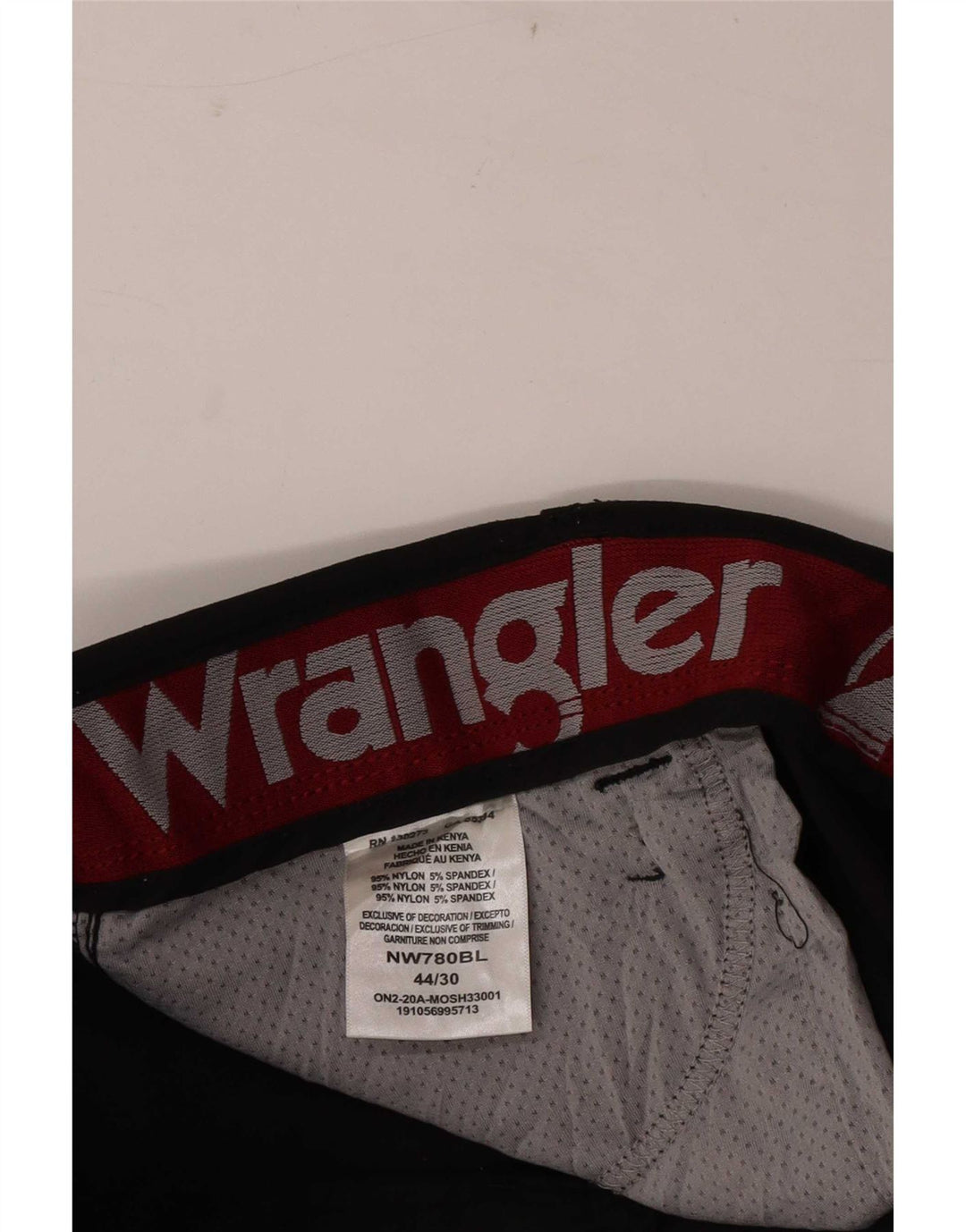 Pantalón Cargo Recto Para Hombre Wrangler W44 L30 Nylon Negro