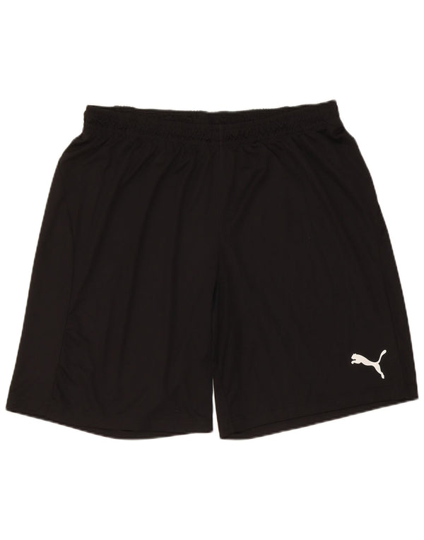 Puma - Pantalones cortos deportivos para hombre, talla grande, color negro