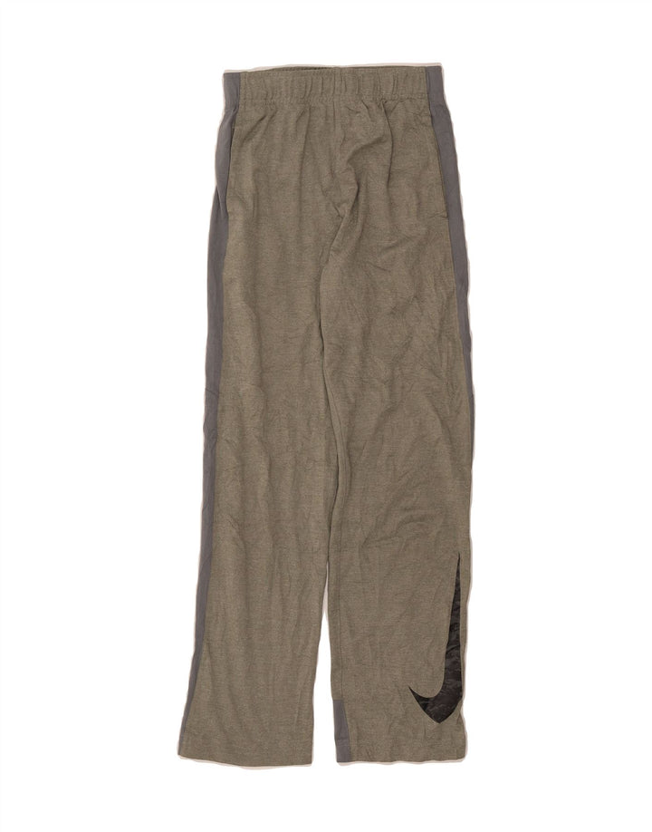 NIKE Boys Tracksuit Trousers 11-12 Years Medium Khaki Polyester Vintage Nike and Second-Hand Nike from Messina Hembry 