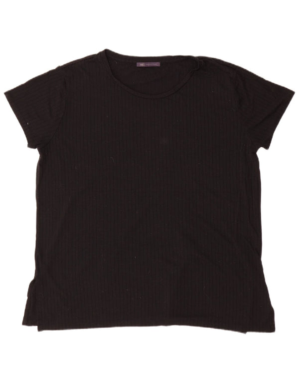 Marks & Spencer Camiseta para Mujer Top UK 40 XL Viscosa Negra