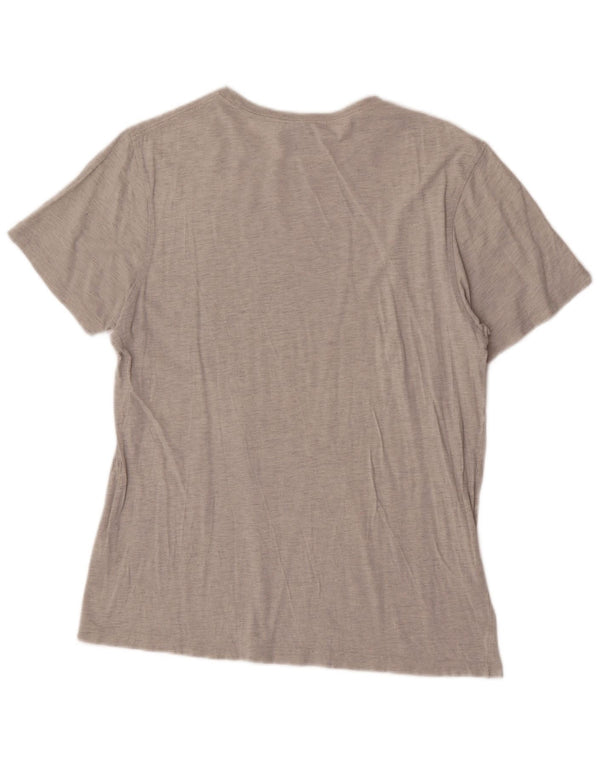Camiseta gráfica Saltrock para hombre Top de algodón gris medio