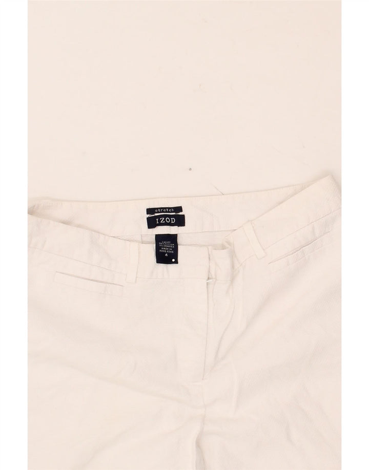 IZOD Womens Casual Shorts US 4 Small W28 White Cotton Vintage Izod and Second-Hand Izod from Messina Hembry 