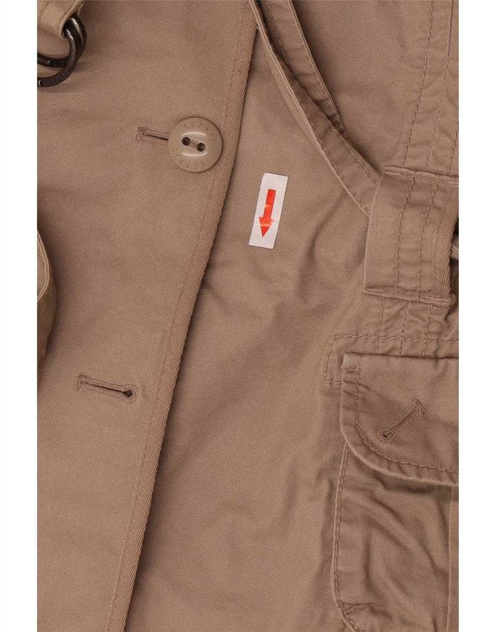 Chaqueta militar Esprit para mujer UK 42 Algodón beige medio