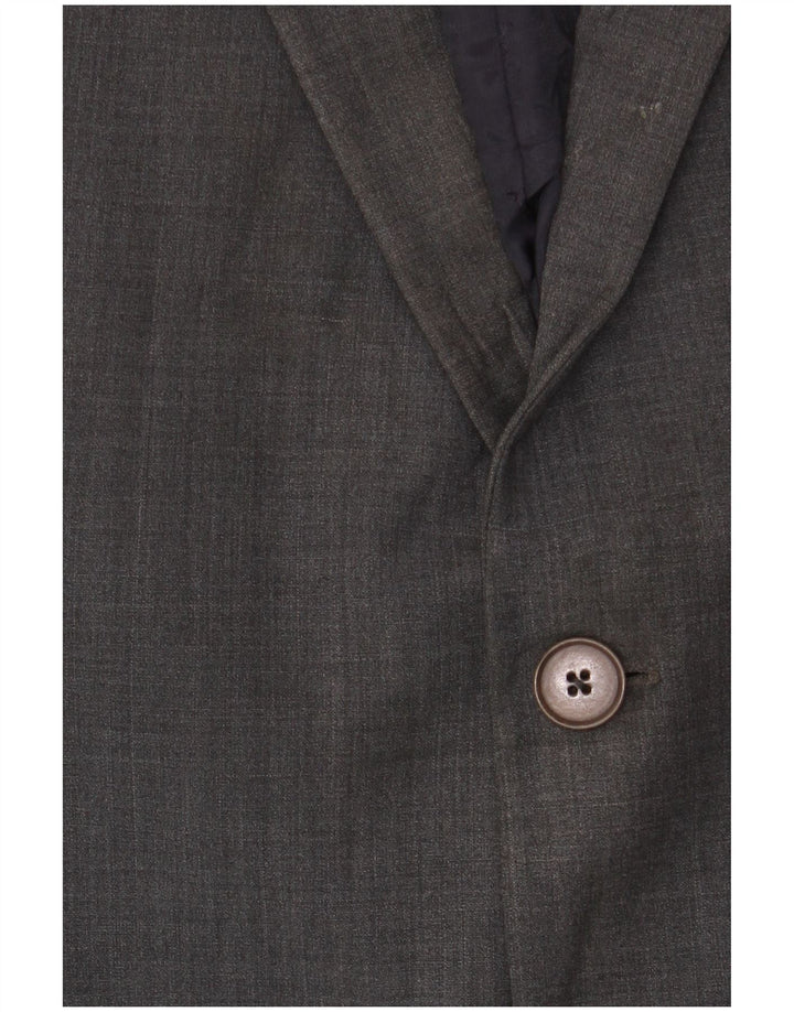 Ted Baker Chaqueta Blazer Slim Fit con 2 Botones para Hombre UK 44 2XL Lana Gris