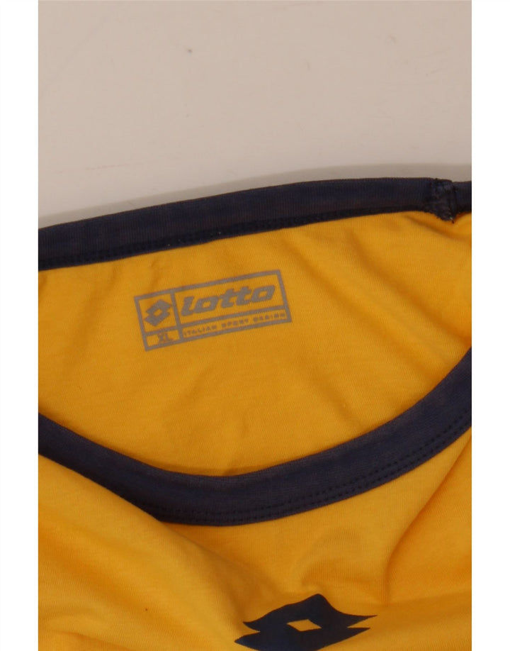 Lotto Hombre Camiseta Gráfica Top XL Amarillo